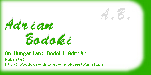 adrian bodoki business card